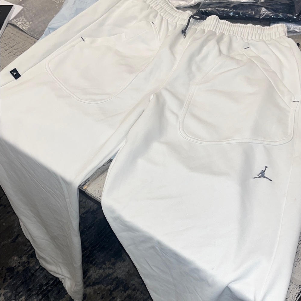 Jordan White Sweatpants for Men